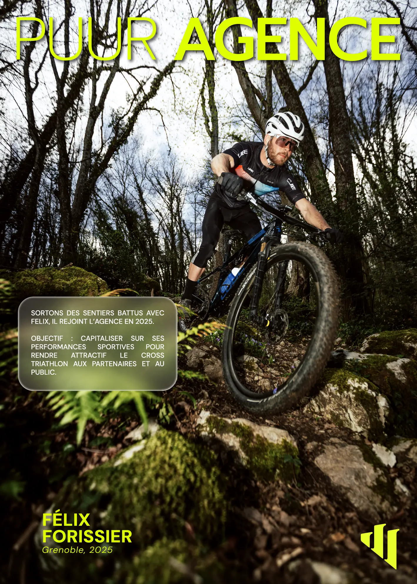 Affiche de lancement de PUUR AGENCE 10