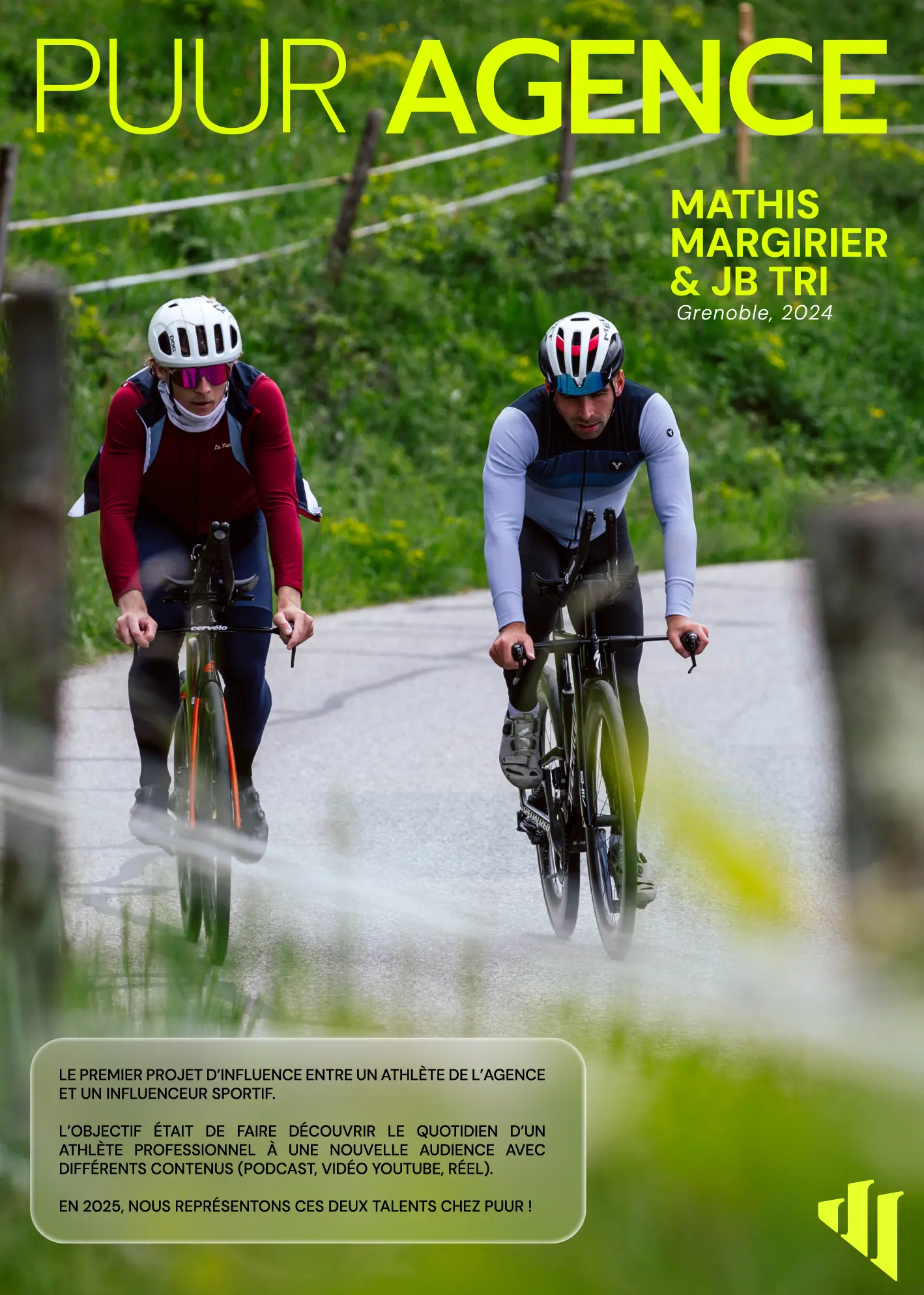 Affiche de lancement de PUUR AGENCE 8