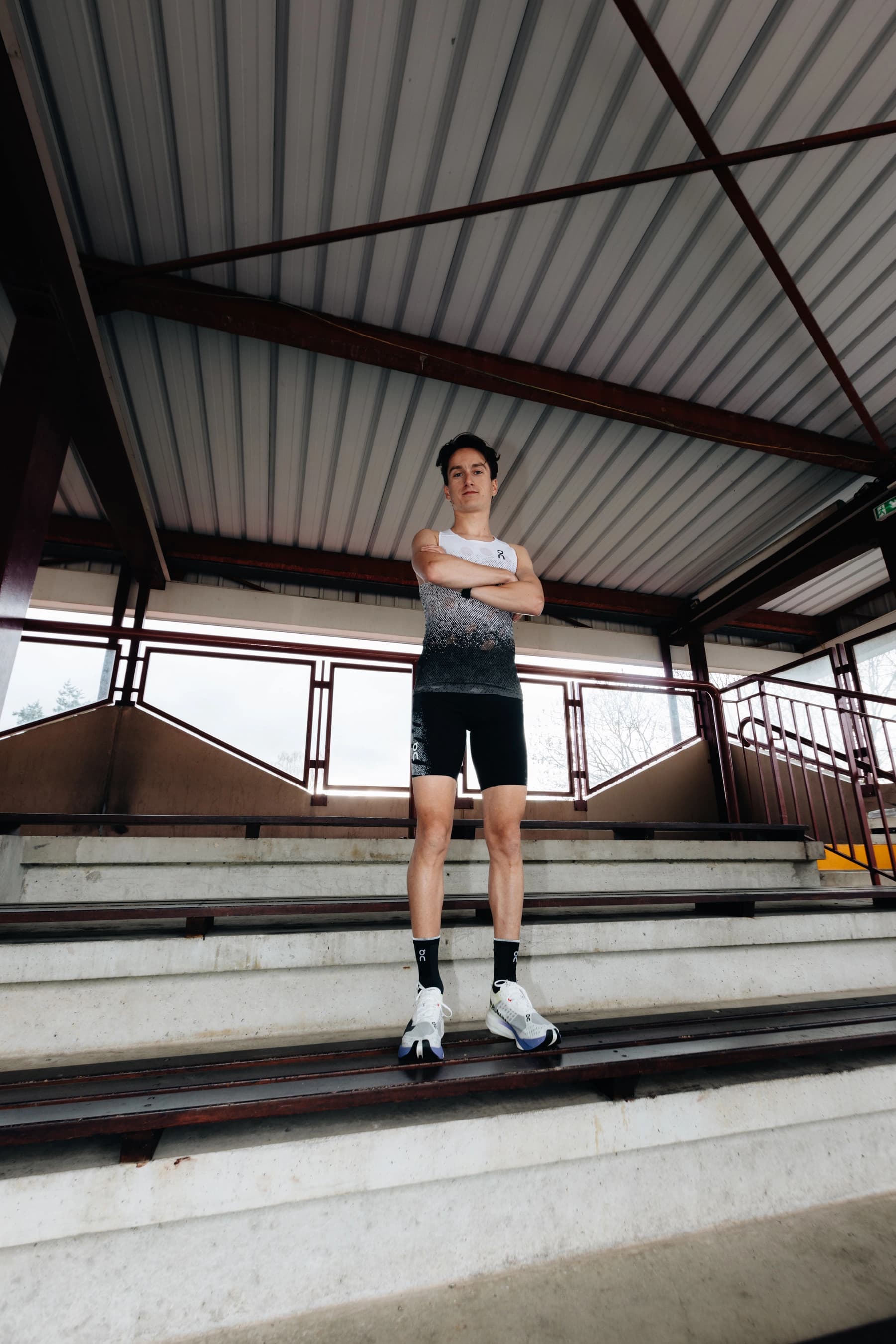 Fabien Palcau en action lors d'une compétition de running