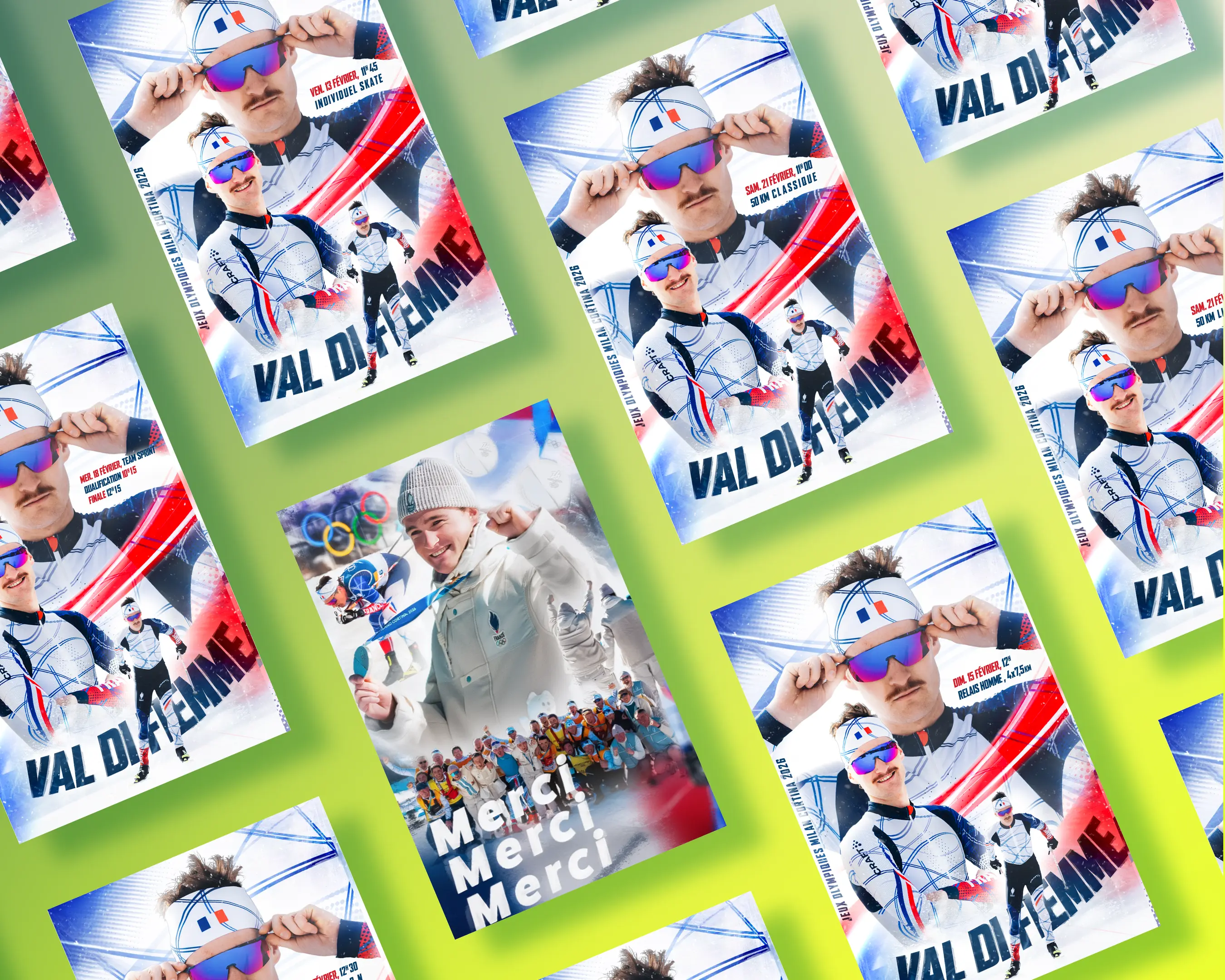 Visuels réseaux sociaux - Merci Val di Fiemme