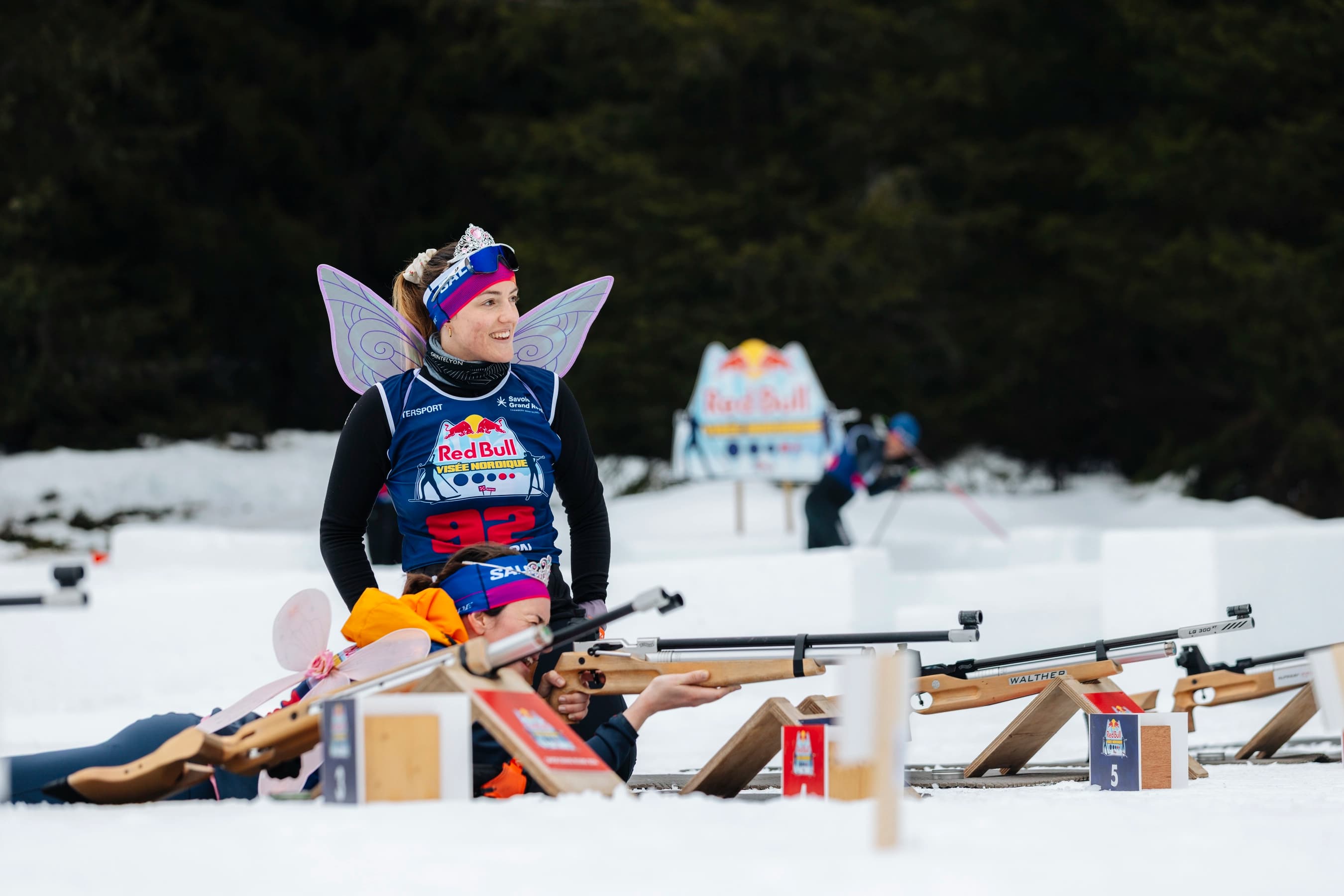 Séquence d'action sur le parcours du Visée Nordique