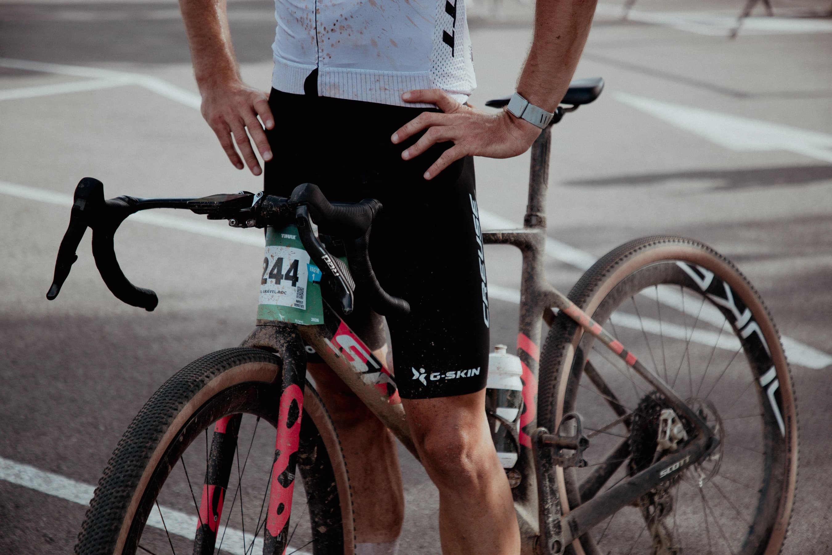 Vélo gravel SCOTT au départ du Roc d'Azur