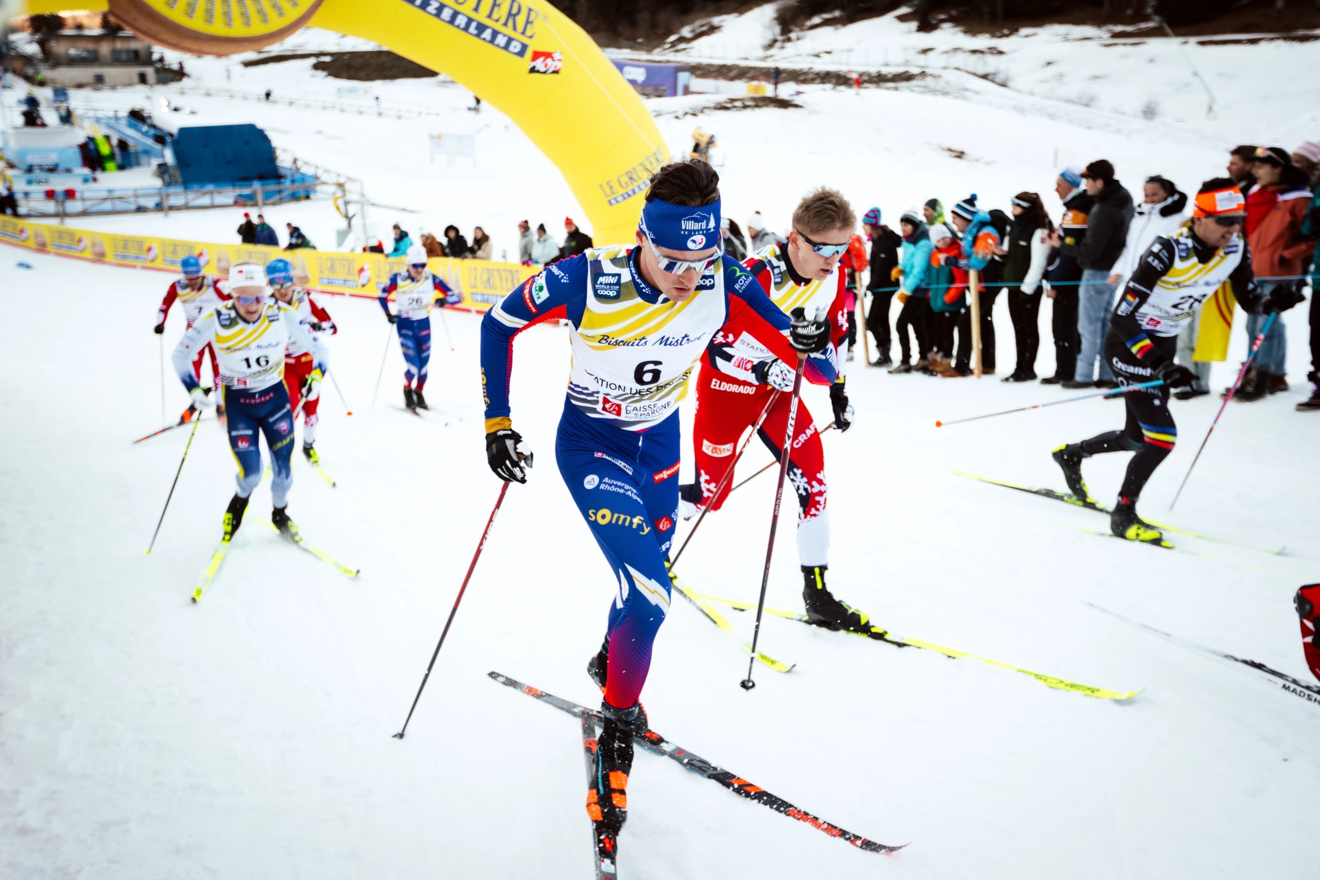 Mathis Desloge à la Coupe du Monde des Rousses
