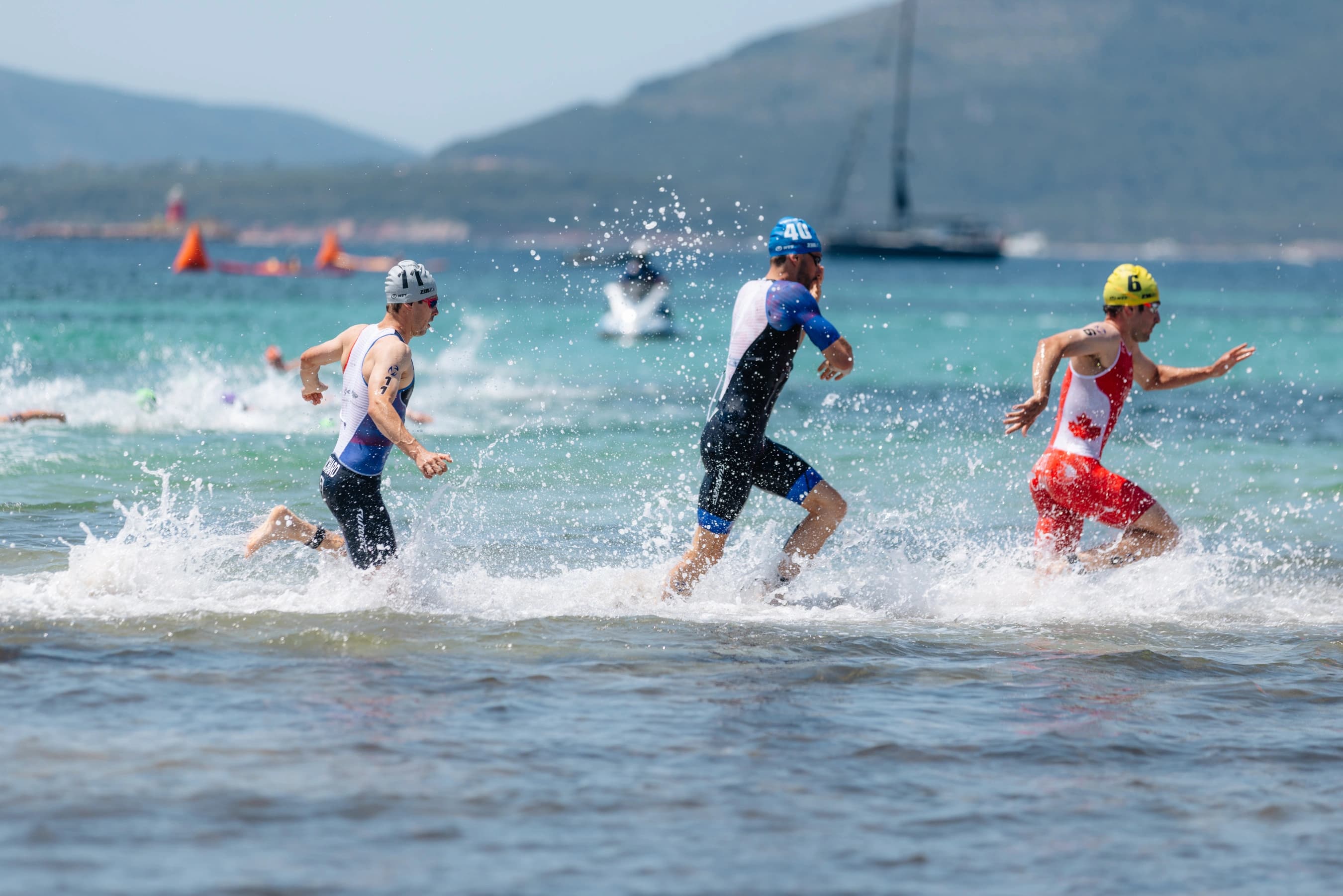 Séquence de natation lors du WTCS Alghero 2026